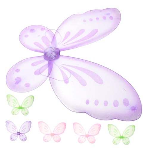 ZUNOXAZ 6 Stück Teiliges für Mädchen Leichte Schmetterlingsflügel mit Trägern Bunte Kostümflügel für Cosplay Party Halloween Bühnenauftritte und Fantasievolles Verkleiden ZUNOXAZ 6 Stück Teiliges für Mädchen Leichte Schmetterlingsflügel mit Trägern Bunte Kostümflügel für Cosplay Party Halloween Bühnenauftritte und Fantasievolles Verkleiden von ZUNOXAZ