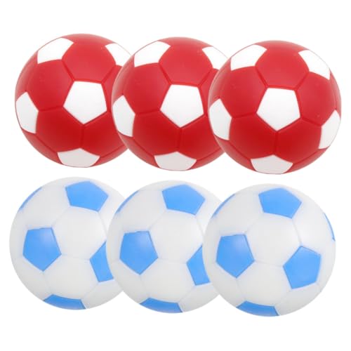 ZUNOXAZ 6 Stück Tischfußball Ersatzbälle Mini Foosball Bälle für Standard Tischkicker Langlebig und Farbenfroh Geeignet für Freizeit und Wettkampf Robust und Formstabil von ZUNOXAZ