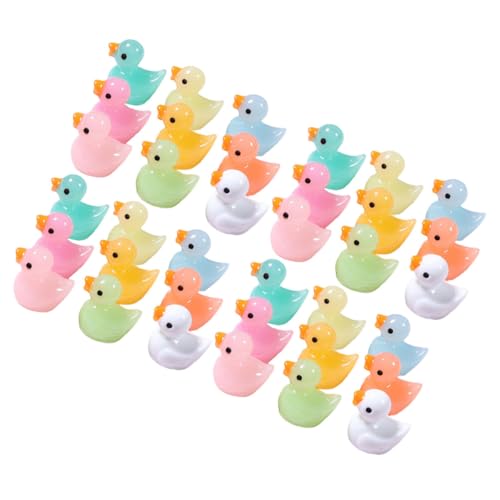 ZUNOXAZ 60 Stck Teiliges Mini Enten Figuren aus Robustem Harz Kleine Dekorative Miniatur Enten für DIY Basteln Micro Landschaft Sukkulenten und Puppenhaus Dekoration Langlebig und von ZUNOXAZ