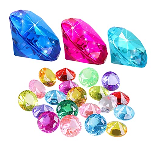ZUNOXAZ 60 Stück Acryl Diamant Tauchspielzeug Teiliges Set Farbenfrohe Pool Gemstones für Wasserspielzeug für Sommerpartys Dekoration und Kreative Rollenspiele ZUNOXAZ 60 Stück Acryl Diamant Tauchspielzeug Teiliges Set Farbenfrohe Pool Gemstones für Wasserspielzeug für Sommerpartys Dekoration und Kreative Rollenspiele von ZUNOXAZ