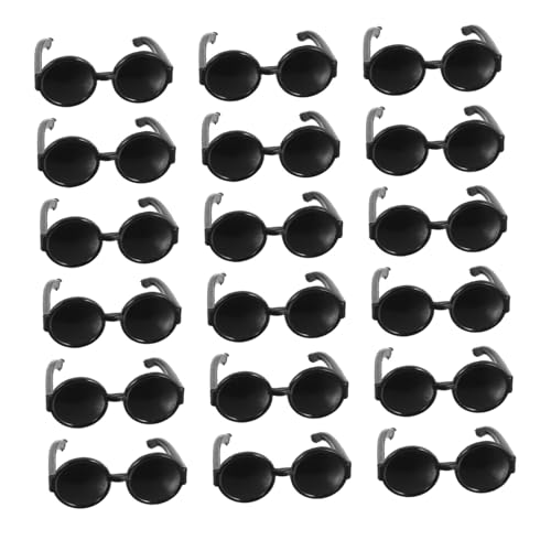 ZUNOXAZ 60 Stück Teiliges Mini Sonnenbrillen für Puppen Leichte Strapazierfähige Puppenhaus Accessoires Praktische Doll Sunglasses als Geschenk für Bastelprojekte von ZUNOXAZ
