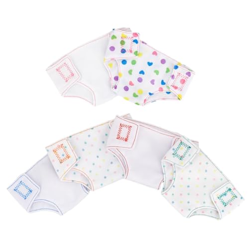 ZUNOXAZ 6Stücke Puppenwindeln für Babypuppen Verstellbare Puppenkleidung Puppenzubehör für Kreatives für Puppenliebhaber von ZUNOXAZ