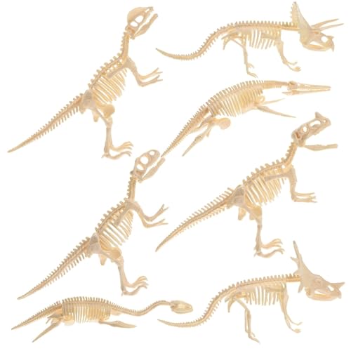 ZUNOXAZ 7 Stück Teiliges Dinosaurier Skelett Puzzle Detailgetreue DIY Knochenmodelle Edukatives Dino für Kindergeburtstag Realistische Figuren Leichte Tragbarkeit Kreatives Lernspielzeug von ZUNOXAZ