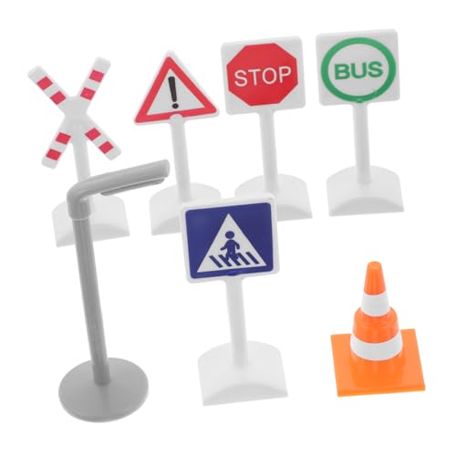 ZUNOXAZ 7 Stück Teiliges Mini Verkehrsschilder Spielset aus Kindersicheren Materialien Realistische Straßen und Bahnschilder Kreatives Lernspielzeug für Vielseitig Kombinierbar mit ZUNOXAZ 7 Stück Teiliges Mini Verkehrsschilder Spielset aus Kindersicheren Materialien Realistische Straßen und Bahnschilder Kreatives Lernspielzeug für Vielseitig Kombinierbar mit von ZUNOXAZ