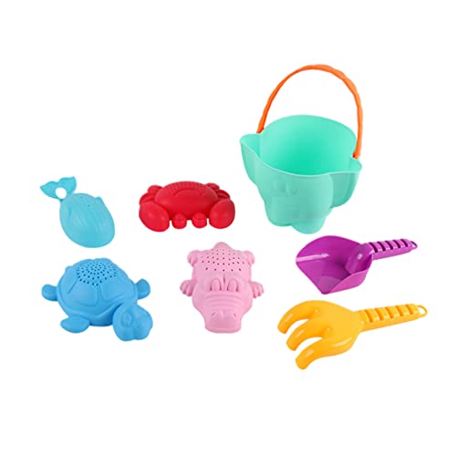 ZUNOXAZ 7 Stück Teiliges Sandspielzeug Set für Bunte Strandspielzeuge aus Sicherem Material für Kreatives Am Strand Sandkasten Zufällige Farbe Zufällige Farbe von ZUNOXAZ