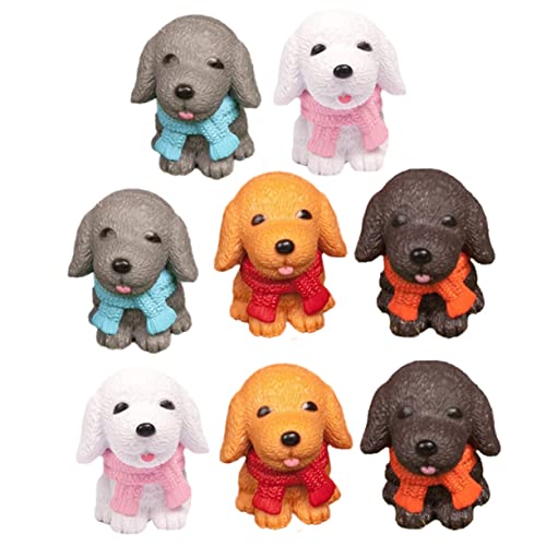 ZUNOXAZ 8 Stück Hund Model Figuren Realistische Hundefiguren für Deko Garten und Sicher und Kreativ für und Außendekoration Puppen und Bastelprojekte von ZUNOXAZ