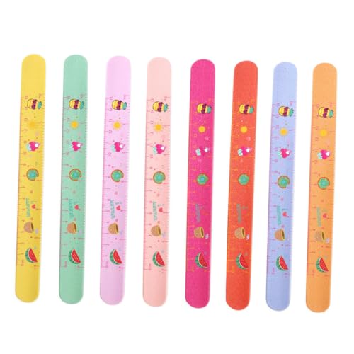 ZUNOXAZ 8 Stück Teiliges Farbiges Slap Armband aus Hautfreundlichem Silikon Dekorative und Bequeme Partyhandringe für Schul Geburtstagsfeiern Auffälliges Design für Jungen und Mädchen von ZUNOXAZ