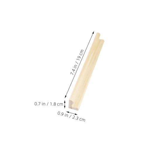 ZUNOXAZ 8 Stück Teiliges Holz-Domino-tablett-Set mit Halterungen für Buchstaben und Dominosteine Glatte Kanten Langlebig Vielseitig Einsetzbar als Desktop-Domino-Rack und Kartenhalter von ZUNOXAZ
