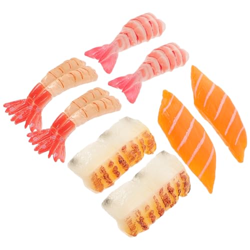 ZUNOXAZ 8 Stück Teiliges Künstliches Lachsscheibenmodell Realistische Simulation Langlebige Sushi deko für Heimdekoration Fotorequisiten Modellraum Kindergarten und Gastronomie ZUNOXAZ 8 Stück Teiliges Künstliches Lachsscheibenmodell Realistische Simulation Langlebige Sushi deko für Heimdekoration Fotorequisiten Modellraum Kindergarten und Gastronomie von ZUNOXAZ