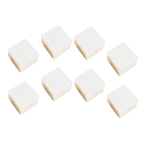ZUNOXAZ 8 Stück Tofu Modell Künstliche Tofu Würfel für Dekoration Rollenspiele und Foto Requisiten Nachbildung für Spielküchen und Kreative Displays von ZUNOXAZ