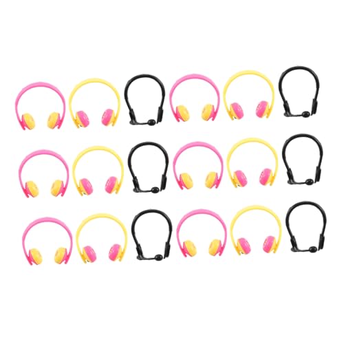 ZUNOXAZ 80 Stück Teiliges Puppen Mini Headset Leichte Dekorative Kopfhörer Vielseitige Puppen Deko als Foto Requisiten und für Fördert Eltern Junge Mädchen Interaktion von ZUNOXAZ