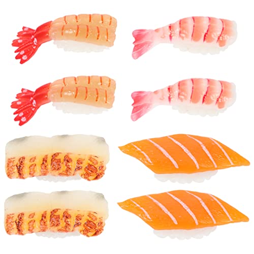 ZUNOXAZ 8Stücke Teiliges Realistisches Sushi Modellset Kunststoffecht Lebensmittelspielzeug für Kindergarten Dekoration und Fotografie für Sushi Anfänger und Kreative Spielideen ZUNOXAZ 8Stücke Teiliges Realistisches Sushi Modellset Kunststoffecht Lebensmittelspielzeug für Kindergarten Dekoration und Fotografie für Sushi Anfänger und Kreative Spielideen von ZUNOXAZ