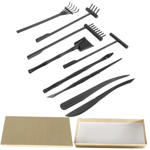 ZUNOXAZ 9 Stück Teiliges Mini Zen Gartenset mit Mini rechen in Verschiedenen Formen Leichtes Sandgarten Zubehör für Meditationsdekoration Kreative Sandgestaltung und Entspannung zu Hause ZUNOXAZ 9 Stück Teiliges Mini Zen Gartenset mit Mini rechen in Verschiedenen Formen Leichtes Sandgarten Zubehör für Meditationsdekoration Kreative Sandgestaltung und Entspannung zu Hause von ZUNOXAZ