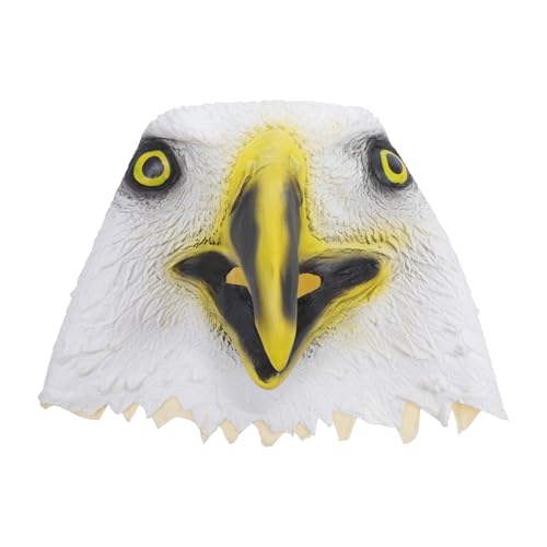 ZUNOXAZ Adlermaskenkopfabdeckung halloween maske halloween dekoration Lustige Tier-Halloween-Maske Halloween-Gesichtsmaske Maske für Maskerade-Partys Halloween-Tiermaske Emulsion Weiß ZUNOXAZ Adlermaskenkopfabdeckung halloween maske halloween dekoration Lustige Tier-Halloween-Maske Halloween-Gesichtsmaske Maske für Maskerade-Partys Halloween-Tiermaske Emulsion Weiß von ZUNOXAZ