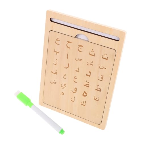 ZUNOXAZ Arabisches Holz schreibbrett für Montessori Alphabet Schreibtafel Robustes Lernbrett zum Nachspuren Arabischer Buchstaben Vielseitiges Sprachlernspielzeug für Vorschule Mädchen ZUNOXAZ Arabisches Holz schreibbrett für Montessori Alphabet Schreibtafel Robustes Lernbrett zum Nachspuren Arabischer Buchstaben Vielseitiges Sprachlernspielzeug für Vorschule Mädchen von ZUNOXAZ