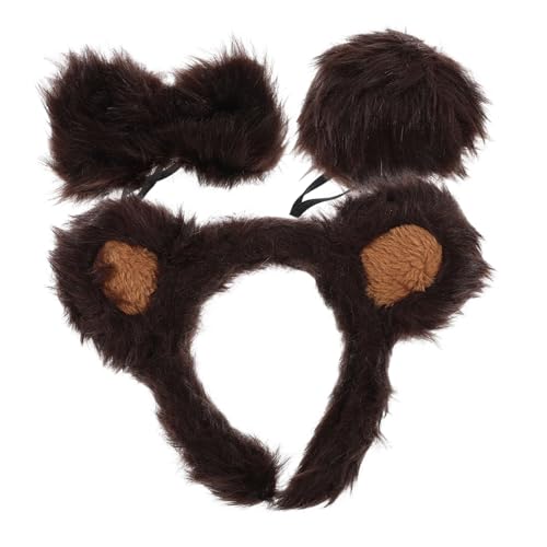 ZUNOXAZ Bärenohren Stirnband Tierkostüm Zubehör Kuscheliges Cosplay Accessoire für Karneval Halloween und Partys ZUNOXAZ Bärenohren Stirnband Tierkostüm Zubehör Kuscheliges Cosplay Accessoire für Karneval Halloween und Partys von ZUNOXAZ