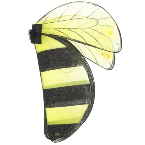 ZUNOXAZ Bienenflügel Cosplay Flügel mit Elastischen Trägern Bequemes Verstellbares Kostümzubehör für Halloween Geburtstagsfeiern und Party Dekoration von ZUNOXAZ
