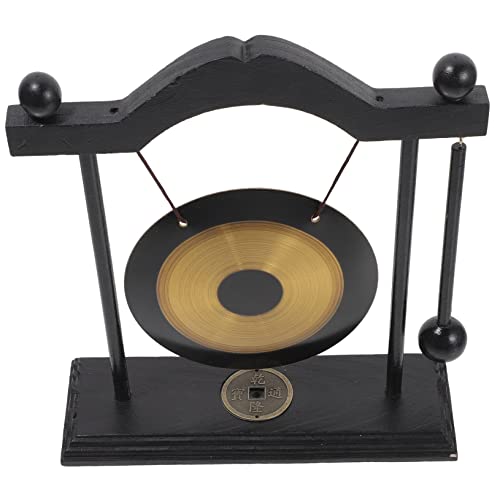 ZUNOXAZ Brass Gong Tischdeko Einzigartiges Feng Shui Ornament für Zuhause Beruhigende Klänge mit Holzhammer Handwerkskunst und Kulturelle Perfektes für Freunde und Familie von ZUNOXAZ