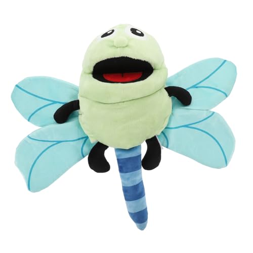 ZUNOXAZ Cartoon Libellen Handpuppe Plüsch Kuschelig Beweglicher Mund Interaktives Erzählspielzeug für Rollenspiel Kreative Früherziehung ZUNOXAZ Cartoon Libellen Handpuppe Plüsch Kuschelig Beweglicher Mund Interaktives Erzählspielzeug für Rollenspiel Kreative Früherziehung von ZUNOXAZ