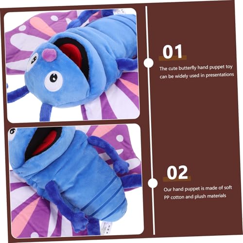 ZUNOXAZ Cartoon Schmetterling Handpuppe aus Weichem Plüsch Interaktives Tier Handspielzeug für Fördert Motorik Kommunikation und Fantasie Beim Geschichtenerzählen ZUNOXAZ Cartoon Schmetterling Handpuppe aus Weichem Plüsch Interaktives Tier Handspielzeug für Fördert Motorik Kommunikation und Fantasie Beim Geschichtenerzählen von ZUNOXAZ