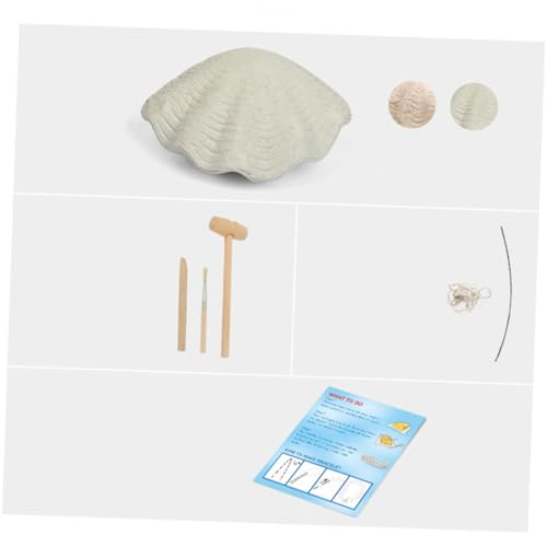 ZUNOXAZ DIY Perlenschmuck Bastelset mit Perlen und Muscheln Pädagogisches Ausgrabungsspielzeug für Mädchen Fördert Kreativität Feinmotorik und Soziales Spiel Umweltfreundlich und von ZUNOXAZ