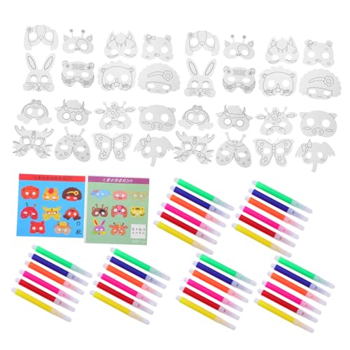 ZUNOXAZ DIY Tiermasken zum Bemalen für Papiermasken mit Farbmarkern Wiederverwendbare Bastelmasken für Geburtstag Schulaktivitäten Halloween Kreative Kunstprojekte und Gruppenspiele ZUNOXAZ DIY Tiermasken zum Bemalen für Papiermasken mit Farbmarkern Wiederverwendbare Bastelmasken für Geburtstag Schulaktivitäten Halloween Kreative Kunstprojekte und Gruppenspiele von ZUNOXAZ