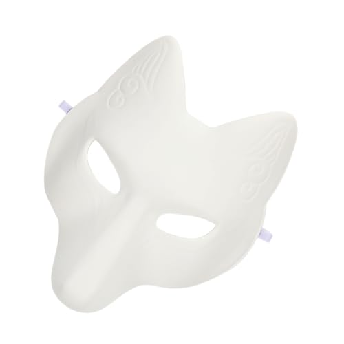 ZUNOXAZ DIY Weißes Blanko Fuchsmaske zum Bemalen Tiermaske für Halloween Kostüm und Party Unbemalte Maskerade Maske für Kreative Gestaltung und DIY ZUNOXAZ DIY Weißes Blanko Fuchsmaske zum Bemalen Tiermaske für Halloween Kostüm und Party Unbemalte Maskerade Maske für Kreative Gestaltung und DIY von ZUNOXAZ