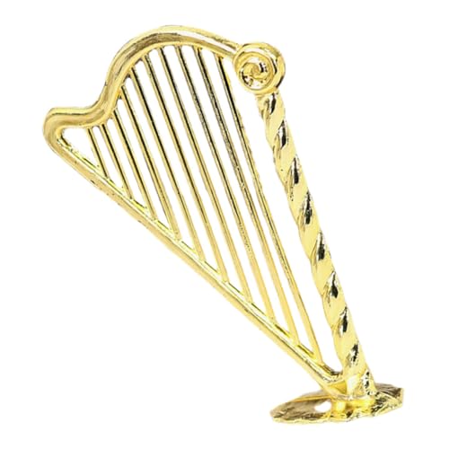ZUNOXAZ Dekoratives Musikinstrument Modell für Puppenhaus Lifelike Harp für Kreative Gestaltung Deko für Miniaturlandschaften und Zuhause Detailreich und Ansprechend ZUNOXAZ Dekoratives Musikinstrument Modell für Puppenhaus Lifelike Harp für Kreative Gestaltung Deko für Miniaturlandschaften und Zuhause Detailreich und Ansprechend von ZUNOXAZ