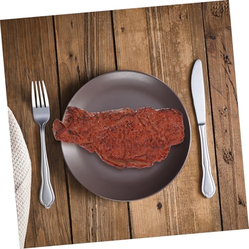 ZUNOXAZ Dekoratives Simulationssteak Kunststoffmodell Realistisches Grillfleisch Küchen deko Fotorequisite Detailgetreues Steakspielzeug für Fotoaufnahmen und Heimdekoration ZUNOXAZ Dekoratives Simulationssteak Kunststoffmodell Realistisches Grillfleisch Küchen deko Fotorequisite Detailgetreues Steakspielzeug für Fotoaufnahmen und Heimdekoration von ZUNOXAZ