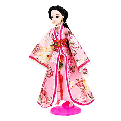 ZUNOXAZ Delicate Chinese Hanfu Doll mit Beweglichen Gelenken Realistische Traditionelle Kleidung Simulation Spielpuppe für Liebevolles Design und Hochwertiges Handwerkliches Detail von ZUNOXAZ