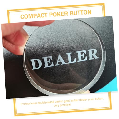 ZUNOXAZ Delikater Poker Dealer Button aus Kristall Wiederverwendbarer Praktischer Spiel Dealer Marker Sichtbarer Langlebiger Pokertisch Zubehör für Hold Turniere ZUNOXAZ Delikater Poker Dealer Button aus Kristall Wiederverwendbarer Praktischer Spiel Dealer Marker Sichtbarer Langlebiger Pokertisch Zubehör für Hold Turniere von ZUNOXAZ