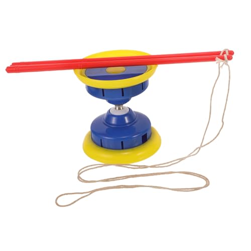ZUNOXAZ Diabolo mit Dreifachem Kugellager Robustes Outdoor jongliergerät für Erwachsene Fitnessspielzeug mit Flexiblem Bruchsicherem Design und Handstäben für Akrobatik Zufällige Farbe von ZUNOXAZ