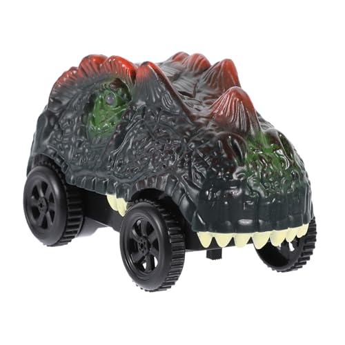 ZUNOXAZ Dinosaurier Schienenfahrzeug mit Licht Batteriefrei Kompatibel mit Flexibler Rennbahn Kindgerechtes Design Motorik und Kreativität Geeignet von ZUNOXAZ