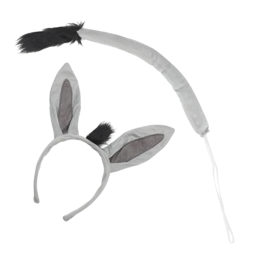 ZUNOXAZ Donkey Kostüm Kopfband mit Ohren und Tierkostüm Zubehör für Karneval Halloween Party Erwachsene ZUNOXAZ Donkey Kostüm Kopfband mit Ohren und Tierkostüm Zubehör für Karneval Halloween Party Erwachsene von ZUNOXAZ