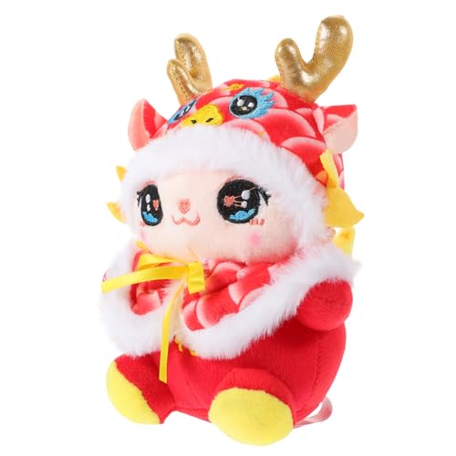 ZUNOXAZ Drachenspielzeug Puppe ausgestopfte Drachenfigur Kuscheltier Drache chinesisches neujahr stofftier süßer chinesischer Drache chinesischer neujahrsdrache PP Baumwolle ZUNOXAZ Drachenspielzeug Puppe ausgestopfte Drachenfigur Kuscheltier Drache chinesisches neujahr stofftier süßer chinesischer Drache chinesischer neujahrsdrache PP Baumwolle von ZUNOXAZ