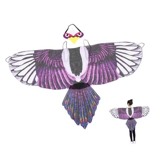 ZUNOXAZ Eagle Wing Cosplay Kostüm Flügel Kreative Party Performance Requisite Realistische Adlerflügel für Halloween und Fasching Leicht und Langlebig Geeignet für Jungen und Mädchen von ZUNOXAZ