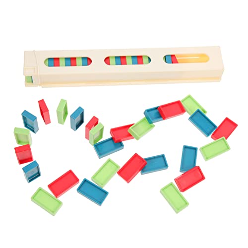 ZUNOXAZ Educational Domino Clip Set für Bunte Teiliges Domino Pädagogisches Zubehör Ausdauer und Hand Auge Koordination Sicher und Langlebig für Eltern Junge Mädchen Zufällige Farbe von ZUNOXAZ