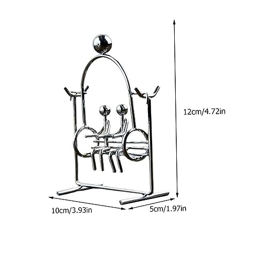 ZUNOXAZ Eisen Balance Kugel Figurine Schaukel Bewegung Dekoration Schreibtischspielzeug Geschenk von ZUNOXAZ