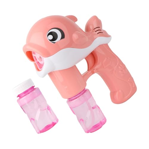 ZUNOXAZ Elektrischer Seifenblasenmacher Delfin mit Musik und LED Licht Tragbares Badewannenspielzeug für Jungen und Mädchen Seifenblasenflaschen Interaktives Outdoor Indoor von ZUNOXAZ