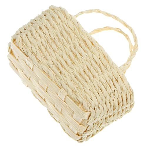 ZUNOXAZ Geflochtener Korb Modell Ornamente Für Gewebte Körbe Dekoration Aufbewahrungskorb Kleine Puppenhäuser Kinderzimmer Mini Körbe Ornamente Süßer Kleiner Korb von ZUNOXAZ