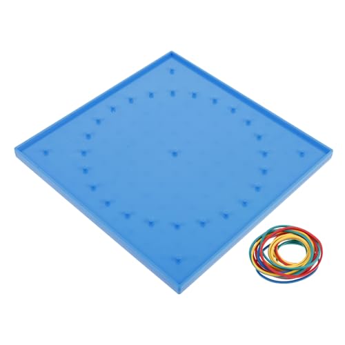 ZUNOXAZ Geoboard Nagelbrett Doppelseitig Robustes Lernspielzeug Mathe Grundschule Kreatives Bastelset mit Bunten Gummibändern für Klassenraum und Zuhause ZUNOXAZ Geoboard Nagelbrett Doppelseitig Robustes Lernspielzeug Mathe Grundschule Kreatives Bastelset mit Bunten Gummibändern für Klassenraum und Zuhause von ZUNOXAZ