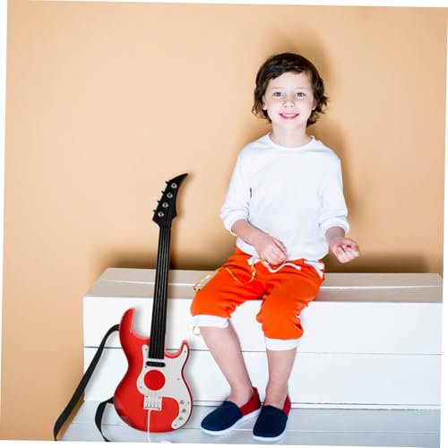ZUNOXAZ Gitarre Braun Simulation Musikinstrument mit Stahlsaiten für Kleinkinder Lernspielzeug Geschenk zur Frühen von ZUNOXAZ