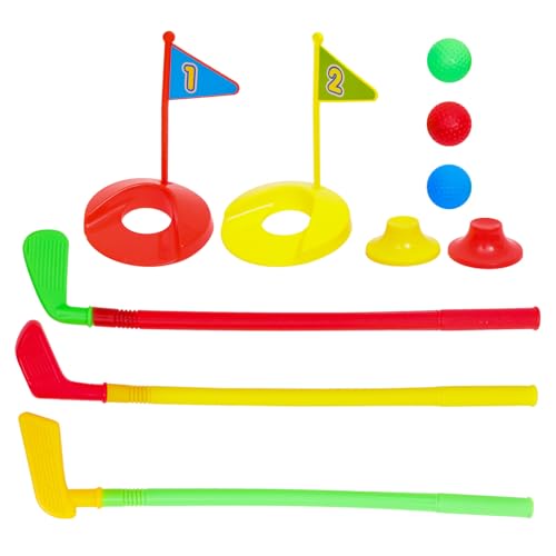 ZUNOXAZ Golfset Outdoor für Kleinkinder Fördert Motorik Gelenke und Spaß Geeignet für Eltern Junge Mädchen Spiele und Minigolf Zuhause Buntes Golfspiel Set von ZUNOXAZ