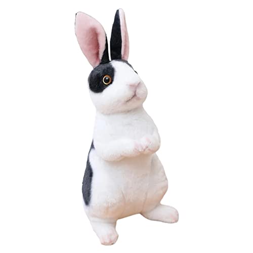 ZUNOXAZ Großes Realistisches Plüschtier Hase Sitzend Weiches Kuscheltier für Niedliches Wohnaccessoire Sanftes Material Dekoratives Vielseitiges von ZUNOXAZ