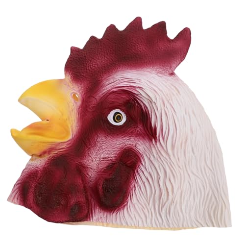 ZUNOXAZ Hahn Kopfbedeckung halloween maske party dekoration Tierkopfmaske für Fotoshootings Tiermaske Huhn Tierkopf Maske Karneval Kleid Karikatur entzückende Maske Hahnkopfmasken Emulsion ZUNOXAZ Hahn Kopfbedeckung halloween maske party dekoration Tierkopfmaske für Fotoshootings Tiermaske Huhn Tierkopf Maske Karneval Kleid Karikatur entzückende Maske Hahnkopfmasken Emulsion von ZUNOXAZ