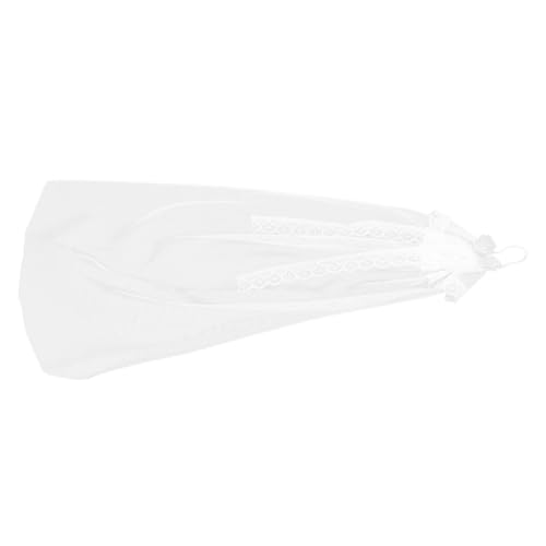 ZUNOXAZ Handgefertigter Puppen Brautschleier mit Spitzenranken Filigranes Hochzeits Accessoire für Puppen Leichtes Elegantes Kopfstück für Hochzeits und Party Dekorationen von ZUNOXAZ