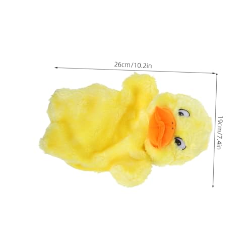 ZUNOXAZ Handpuppe Ente aus Weichem Plüsch Lustiges Kuscheltier für Interaktives zum Geschichtenerzählen und Rollenspiel Fördert Kreativität und Eltern Junge Mädchen Interaktion von ZUNOXAZ