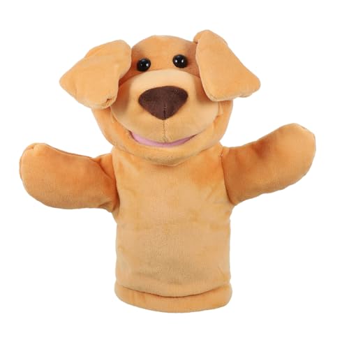 ZUNOXAZ Handpuppe Hund Plüsch Kuscheltier für Storytelling Rollenspiel Weiches Waschbares Stofftier für Fantasie Sprachförderung und Emotionsausdruck Niedliches Haustiermotiv Einfache von ZUNOXAZ