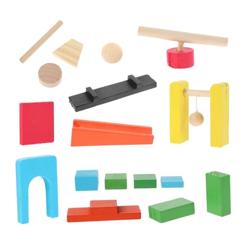 ZUNOXAZ Holz Domino Lernspielzeug Frühe Bildung Holzbausteine Robust Sicher Fördert Intelligenz Kreative Motorik Jungen Mädchen von ZUNOXAZ