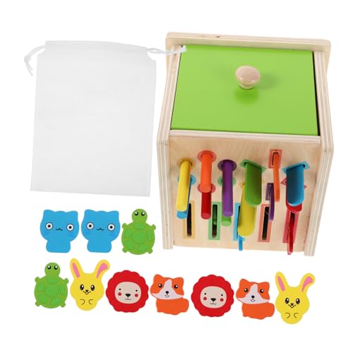 ZUNOXAZ Holz Farb Formsortierspielzeug Montessori Lernspiel für Ab Jahren Stabiles Massivholz Kognitive Farberkennung Montessori Frühpädagogik Eltern-Junge Mädchen Interaktion von ZUNOXAZ